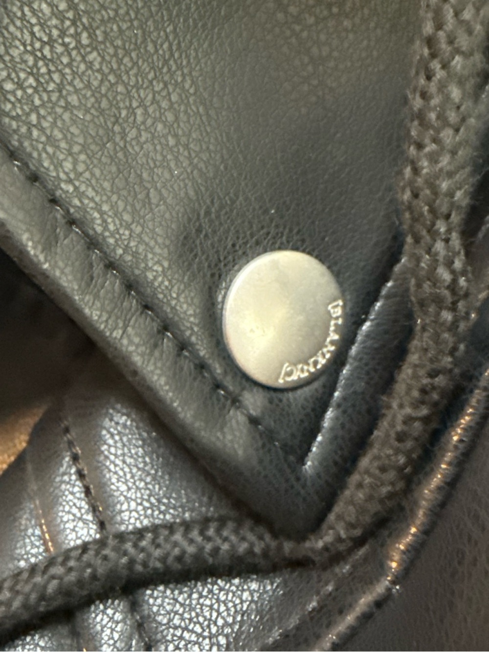 BlankNYC | Faux Leather Moto Jacket with Removable Hood | Black | Size Medium - Picture 5 of 14